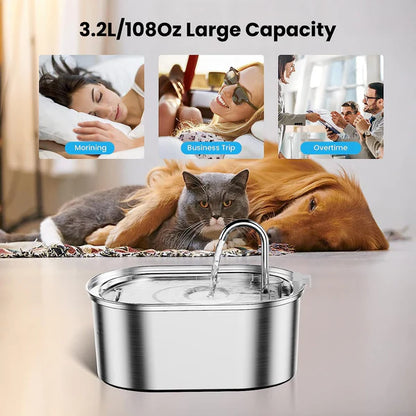 Furry Familia™ Cat Filtered Water Fountain